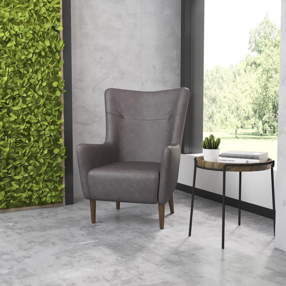 Modern Commercial Grade Wingback Accent Chair