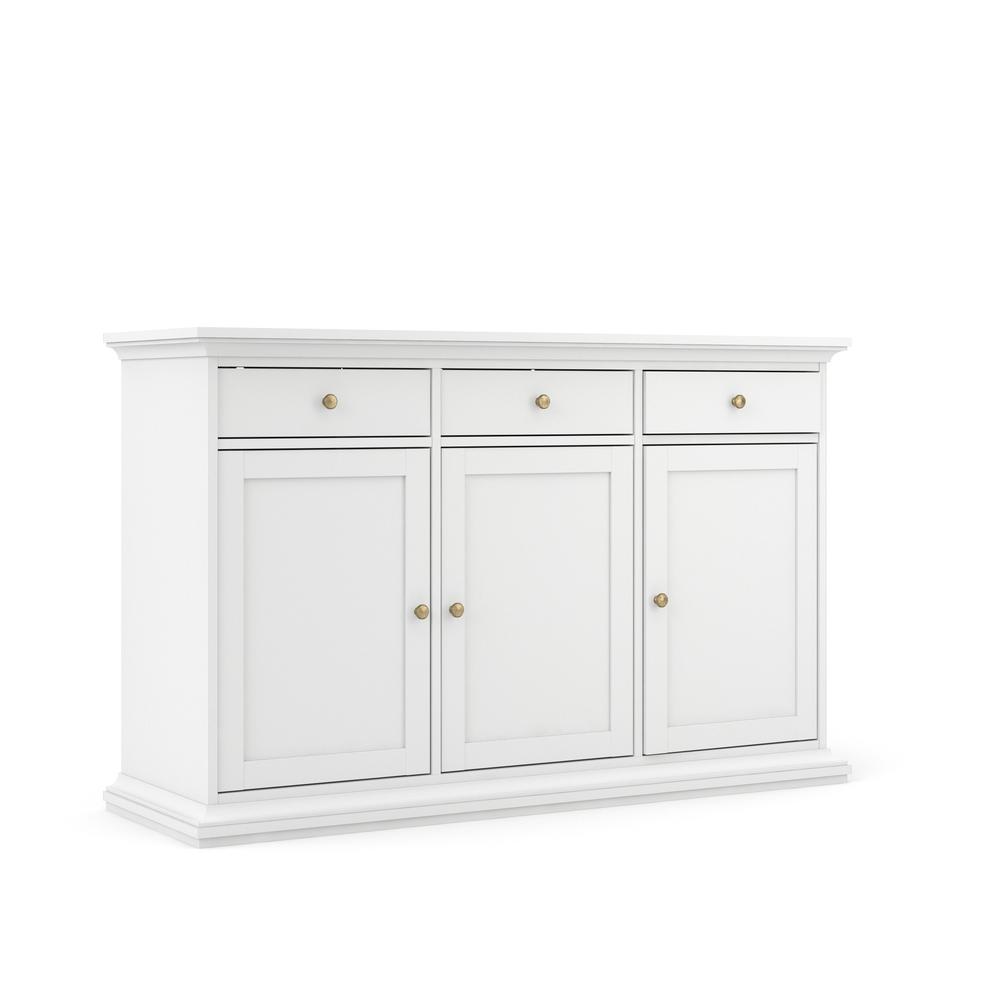 Sonoma Sideboard with 3 Doors and 3 Drawers, White