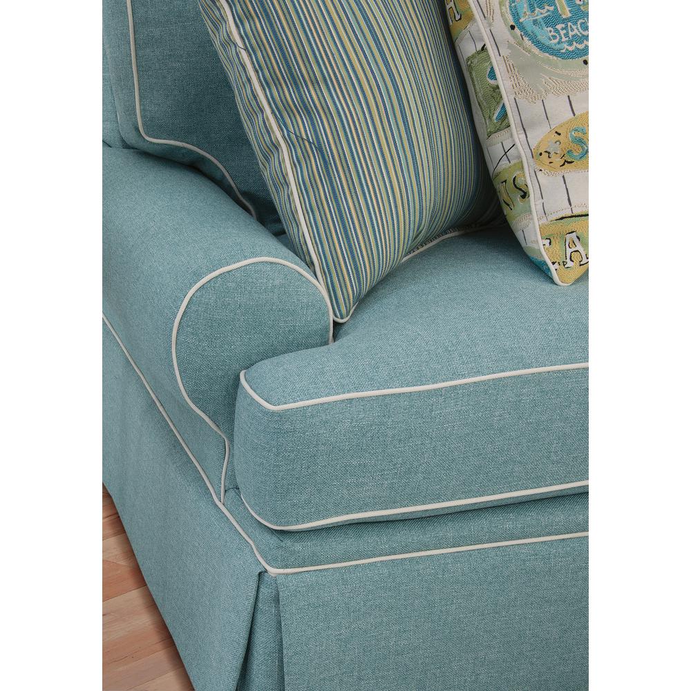 American Furniture Classics Coastal Aqua Series Upholstered Arm Chair