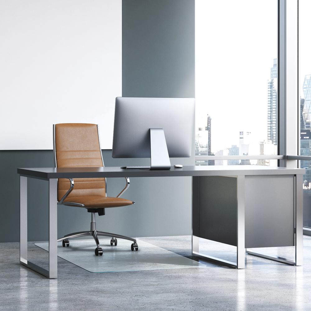 Heavy Duty Glass Chair Mat for Hard Floors & Carpets - 48" x 60"