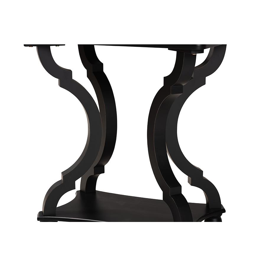 Baxton Studio Cianna Classic and Traditional Black Wood End Table