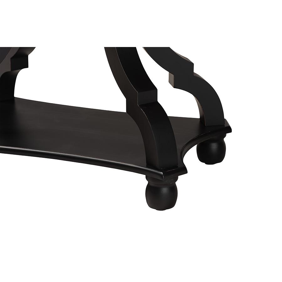 Baxton Studio Cianna Classic and Traditional Black Wood End Table