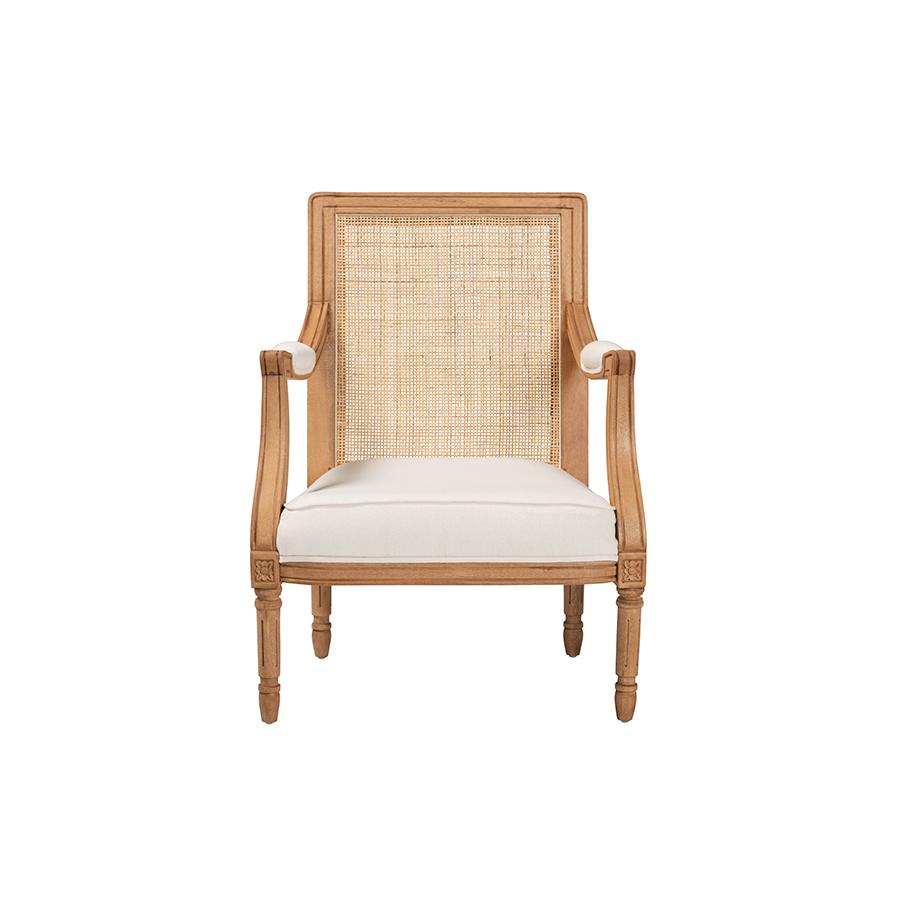 Honey Oak Finished Wood Accent Chair