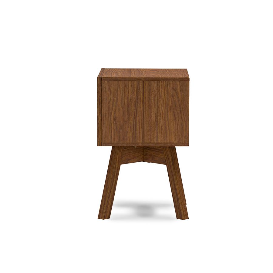 Warwick Two-tone Walnut and White Modern Accent Table and Nightstand