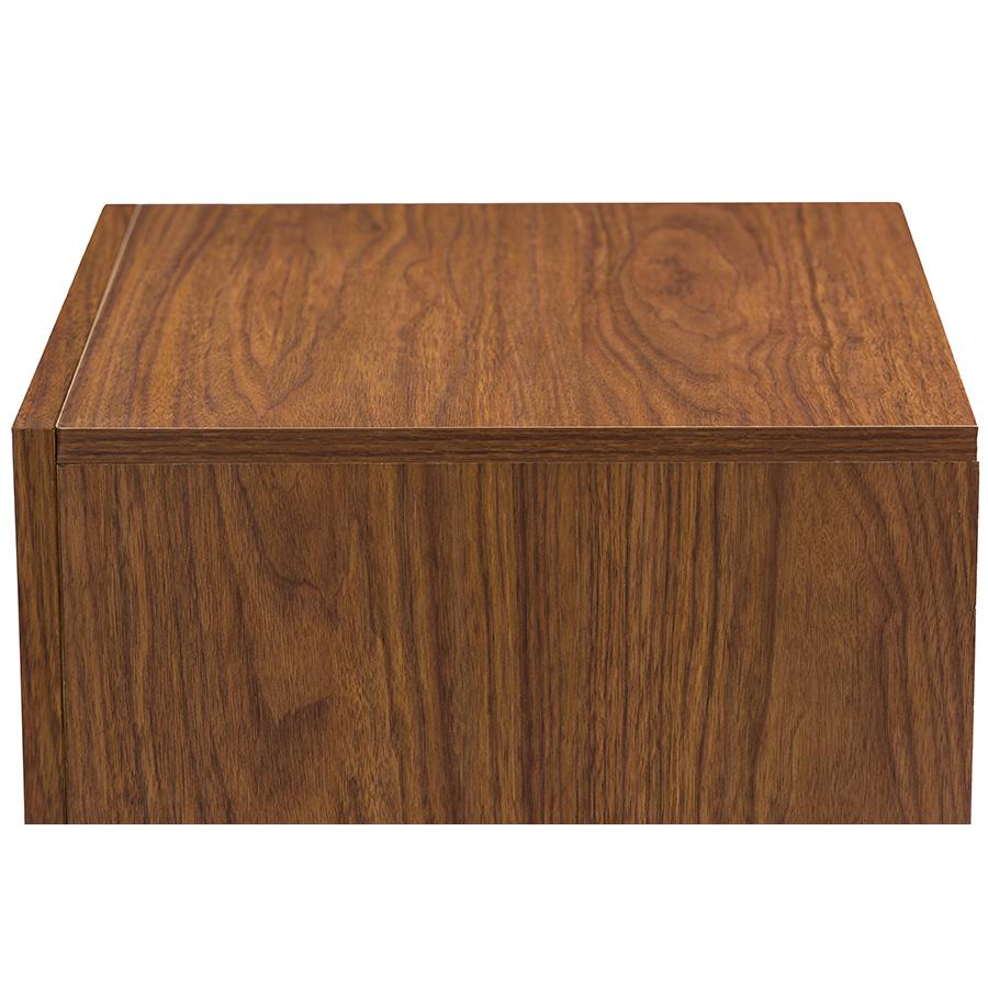 Warwick Two-tone Walnut and White Modern Accent Table and Nightstand