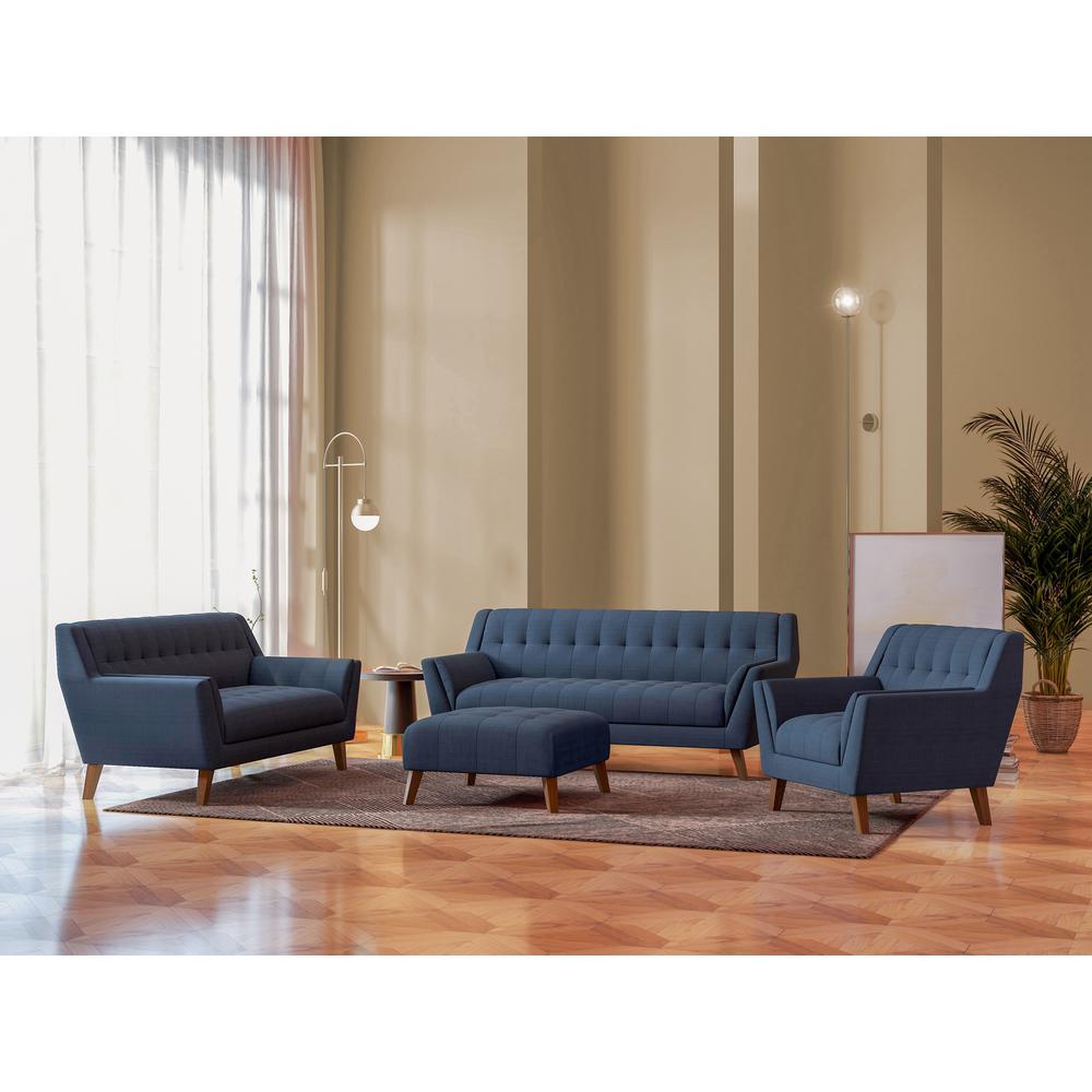 Wallace & Bay Browning Accent Chair, Navy Peacock