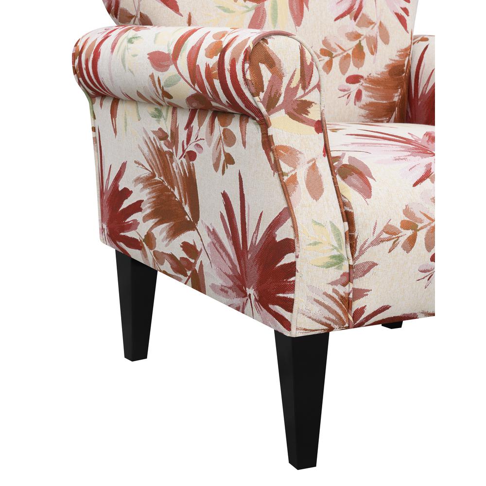 Wallace & Bay Kelley Accent Chair, Crimson Floral