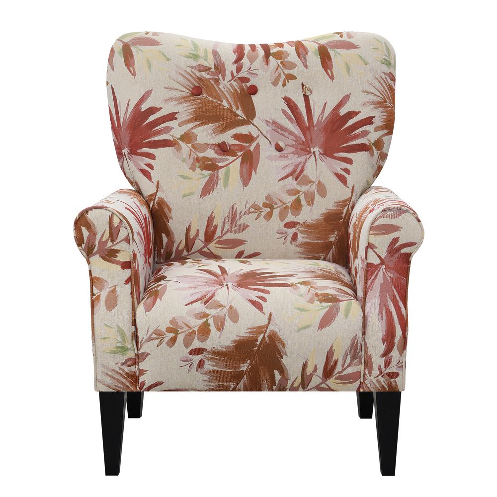 Wallace & Bay Kelley Accent Chair, Crimson Floral