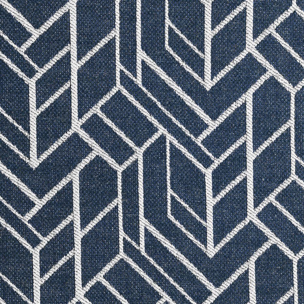 Wallace & Bay Rivers Swivel Accent Chair, Graphic Navy