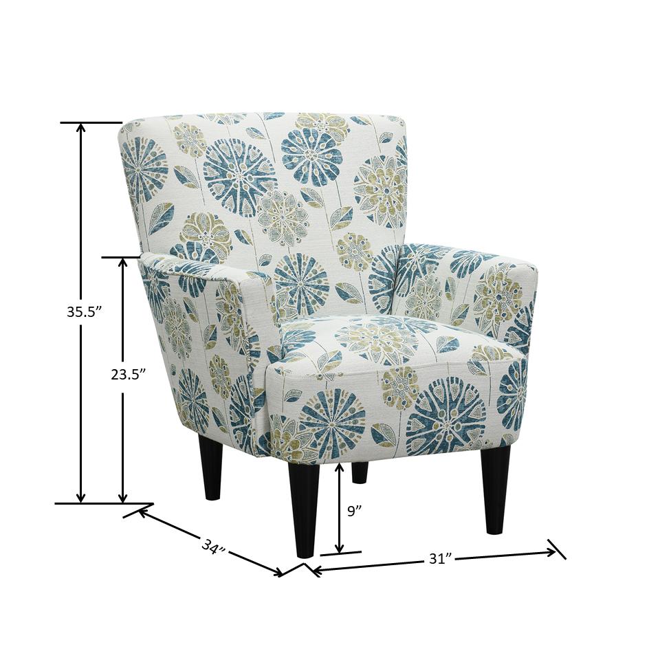 Wallace & Bay Gilmore Accent Chair, Cascade Teal