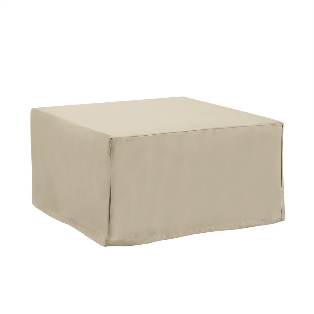 Outdoor Square Table And Ottoman Furniture Cover Tan