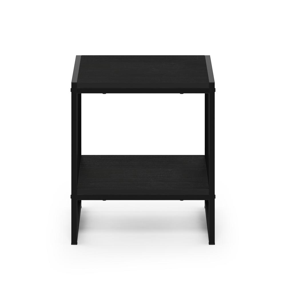 Furinno Romain 2-Tier Tall End Table, Espresso