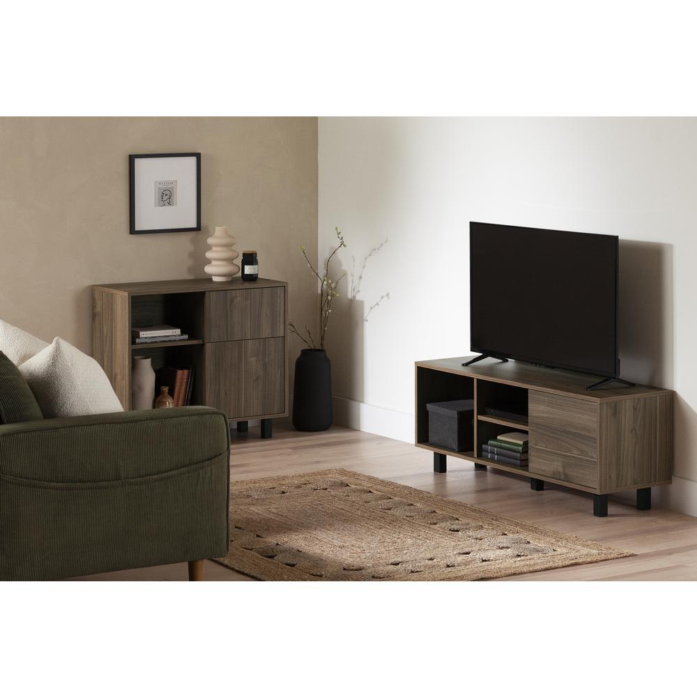 Octave TV Stand, Natural Walnut