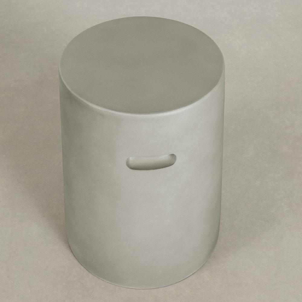 Bellulo Cylindrical Side Table, Greige