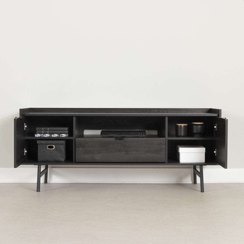 City Life TV Stand, Gray Oak