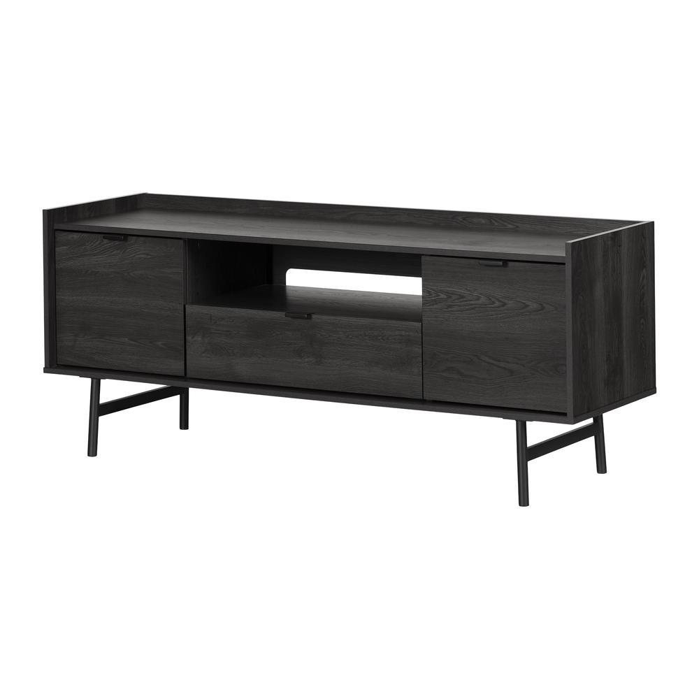 City Life TV Stand, Gray Oak