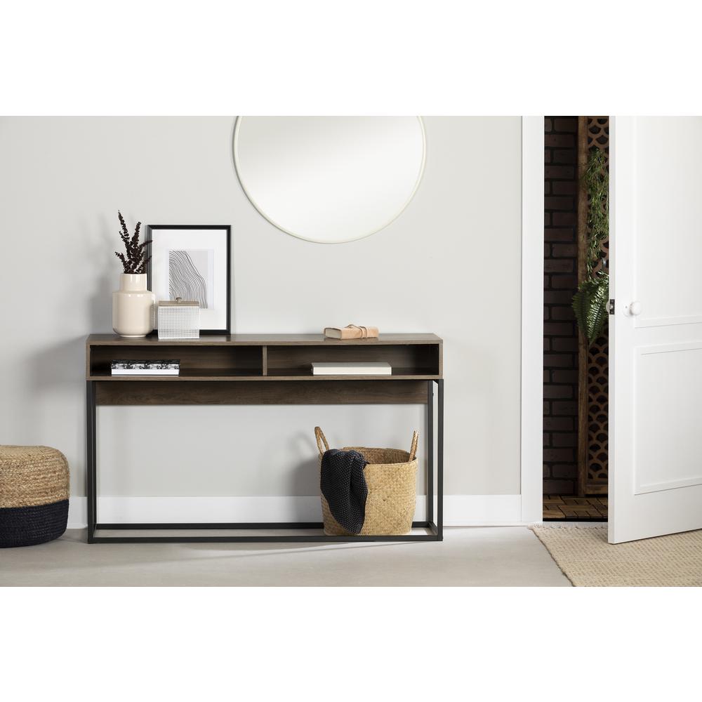 Mezzy Console Table, Brown Walnut