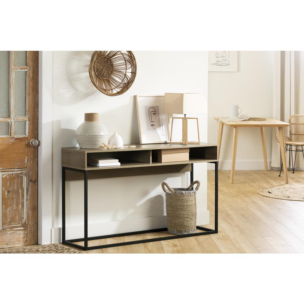 Mezzy Console Table, Light Walnut