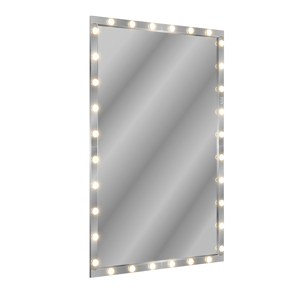 72x48 Inch Hollywood LED Full-Length Mirror - Silver