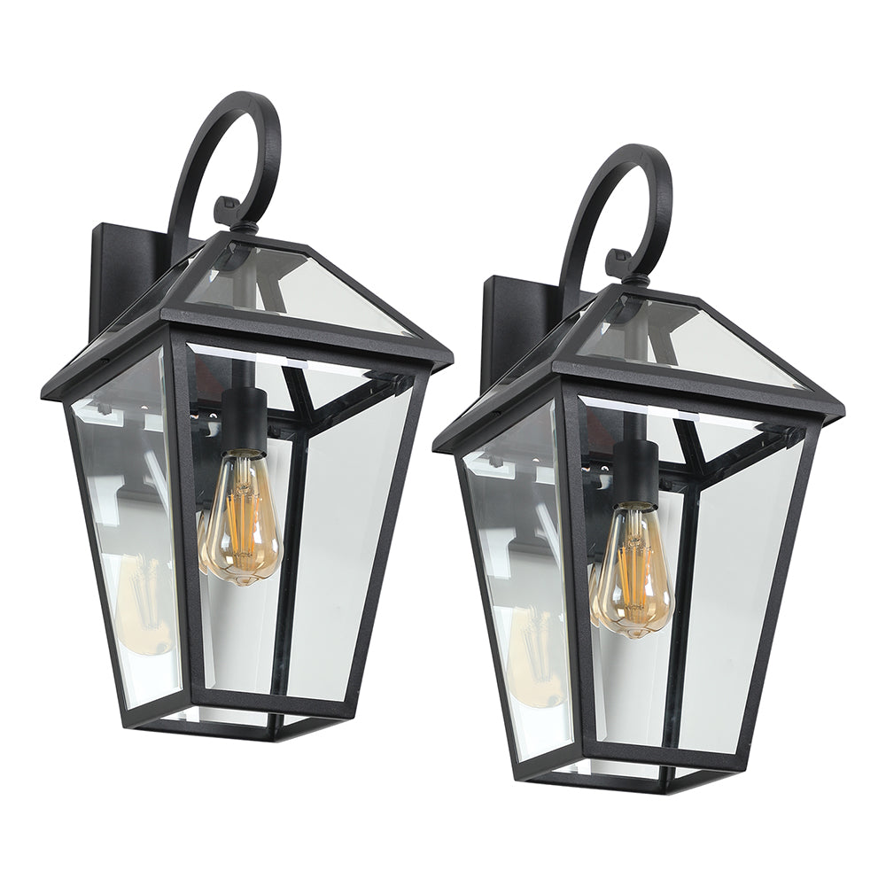 2 pcs Modern Wall Lamp - Black