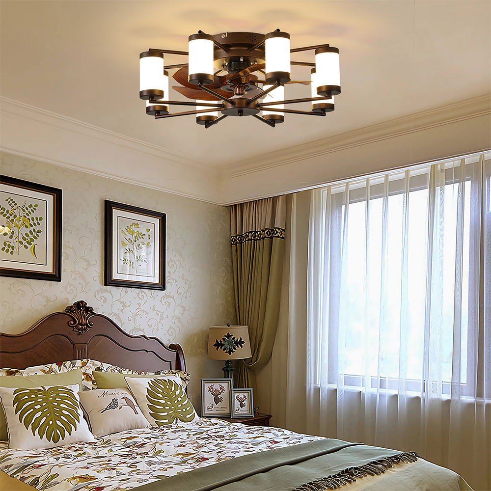 21.7 Inch Flush Mount Ceiling Fan with Remote