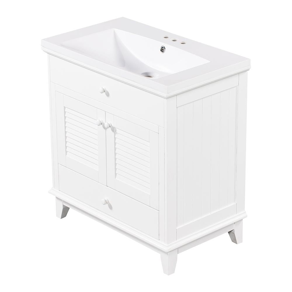 Bathroom Vanity with Sink - White_1