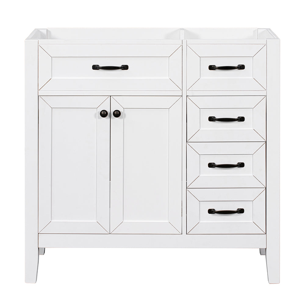 Bathroom Vanity Base without Sink - White_0