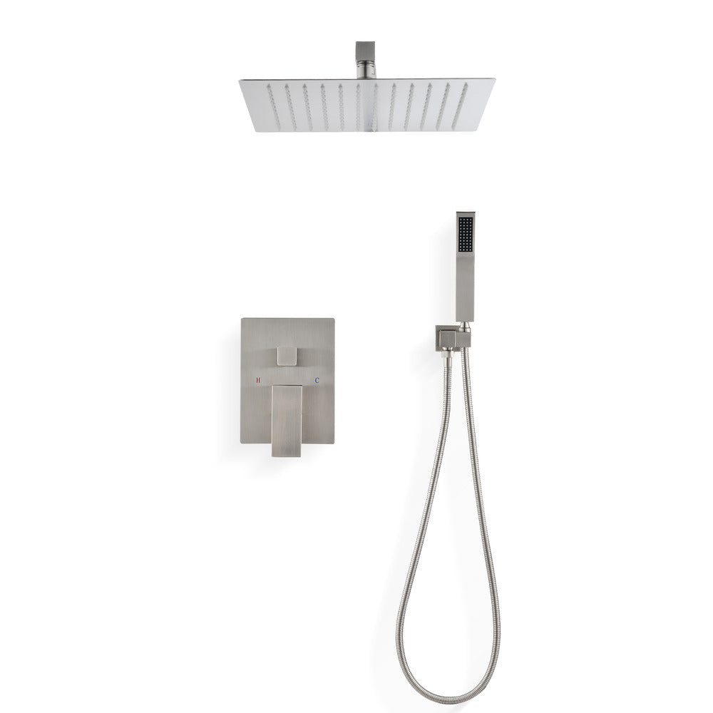 12" Wall-Mounted Rain Shower Head System