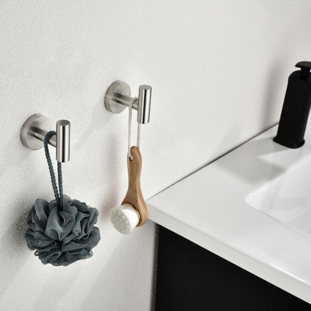 6 Piece Stainless Steel Bathroom Towel Rack Set Wall Mount
