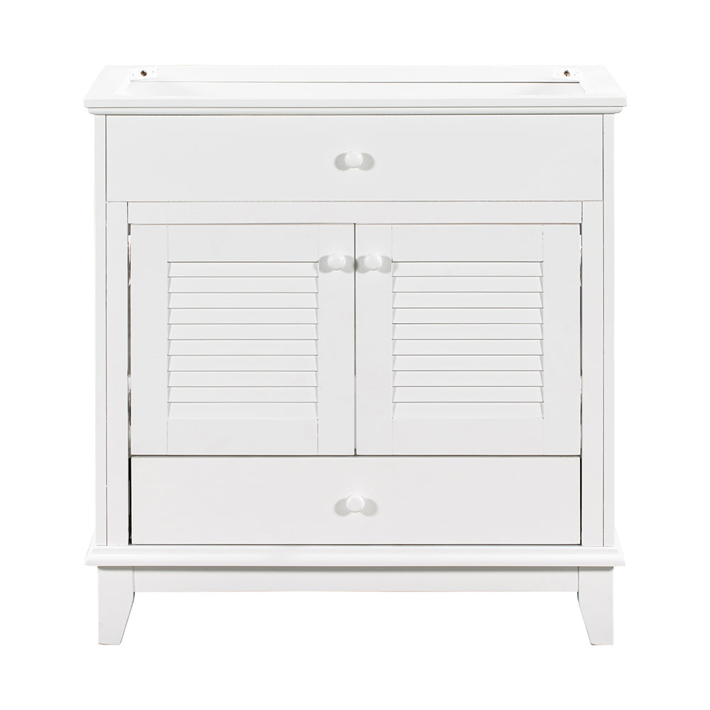 Bathroom Vanity Base - White_0