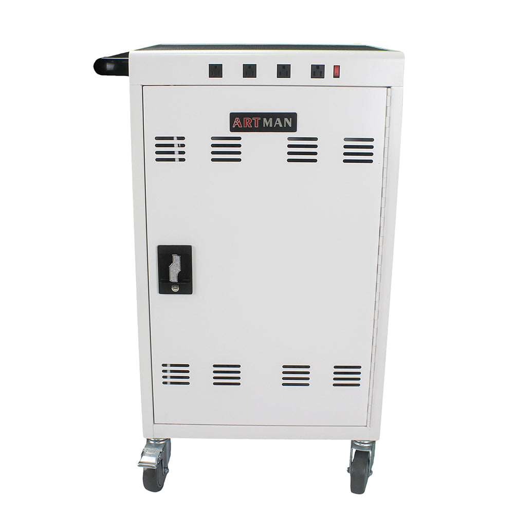 31+4-Device Mobile Charging Cart & Cabinet for Tablets & Laptops