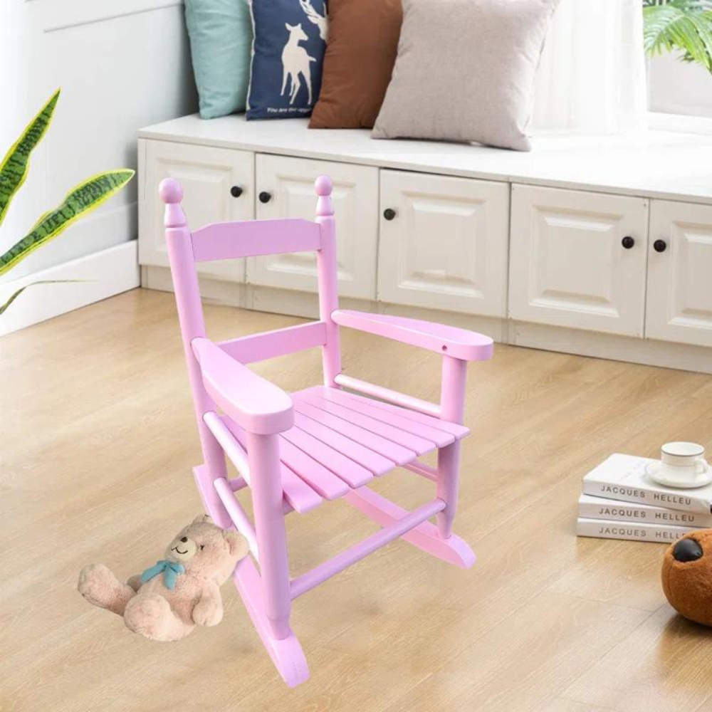 Light Pink Kids' Rocking Chair Indoor Outdoor