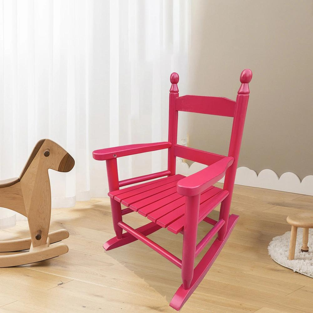 Rose Red Children's Rocking Chair