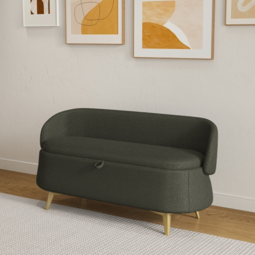 Teddy Fleece Storage Sofa Stool Dreamy Comfort for the Home