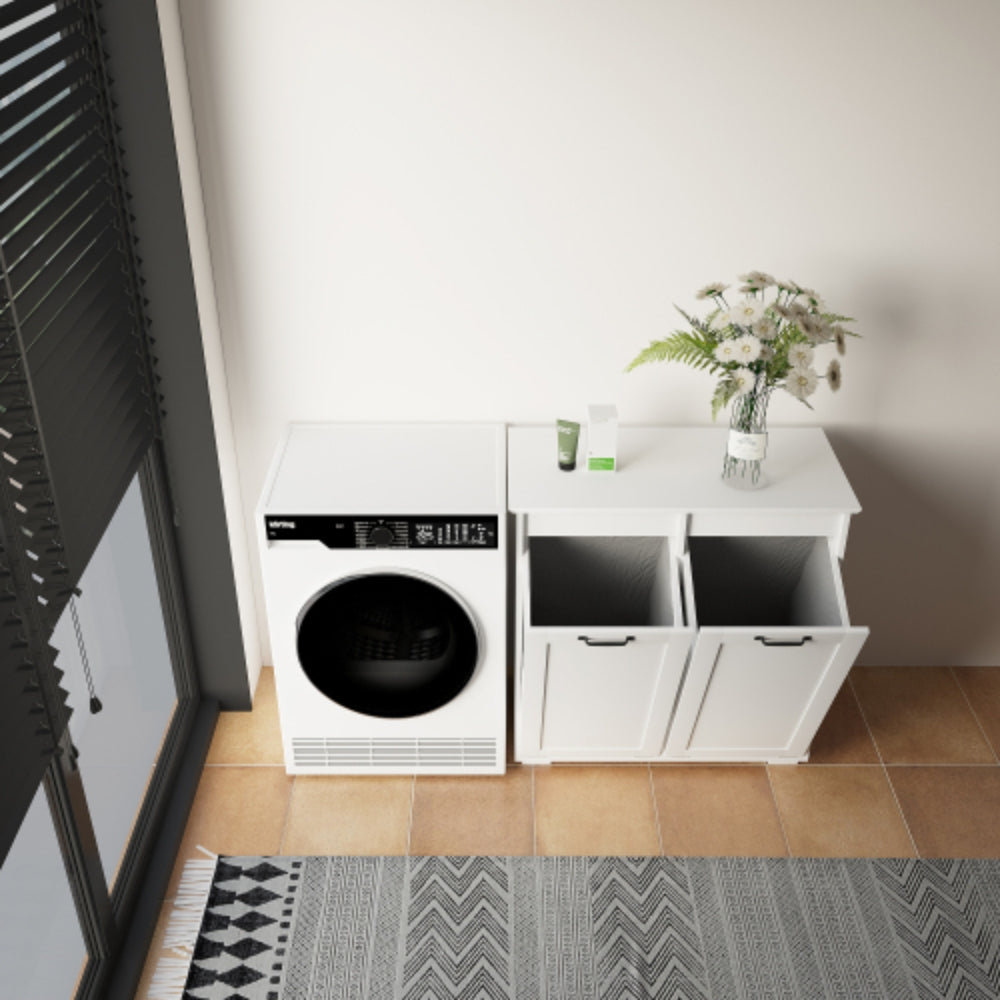 2 in 1 Laundry Cabinet with Removable Liner Bags