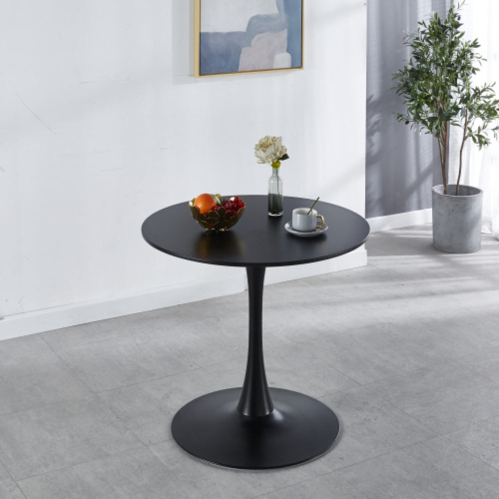 31.5 Inch Mid Century Black Tulip Dining Table for 2 to 4 Persons