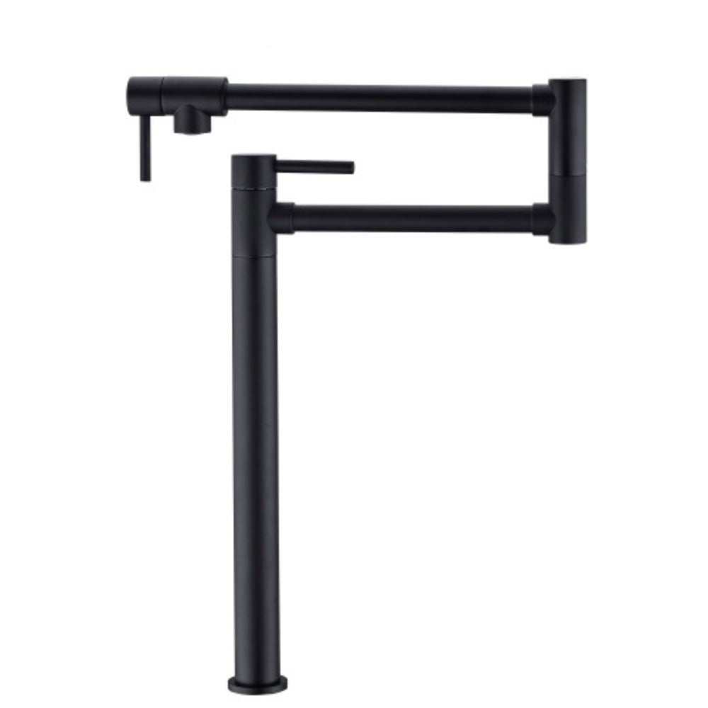 Matte Black Pot Filler Faucet with Extension Shank for Kitchen Sink