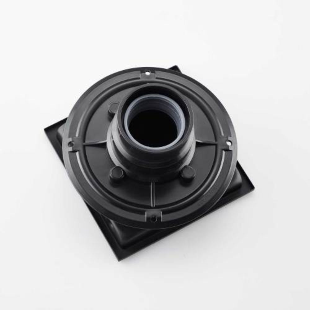 Matte Black 6-Inch Square Shower Floor Drain