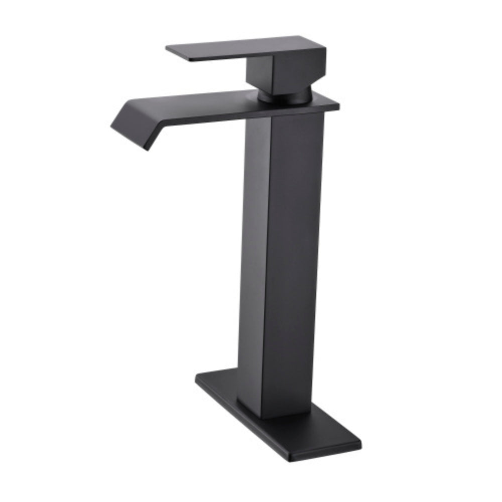 Waterfall Spout Bathroom Faucet Single Handle Vanity Sink Faucet