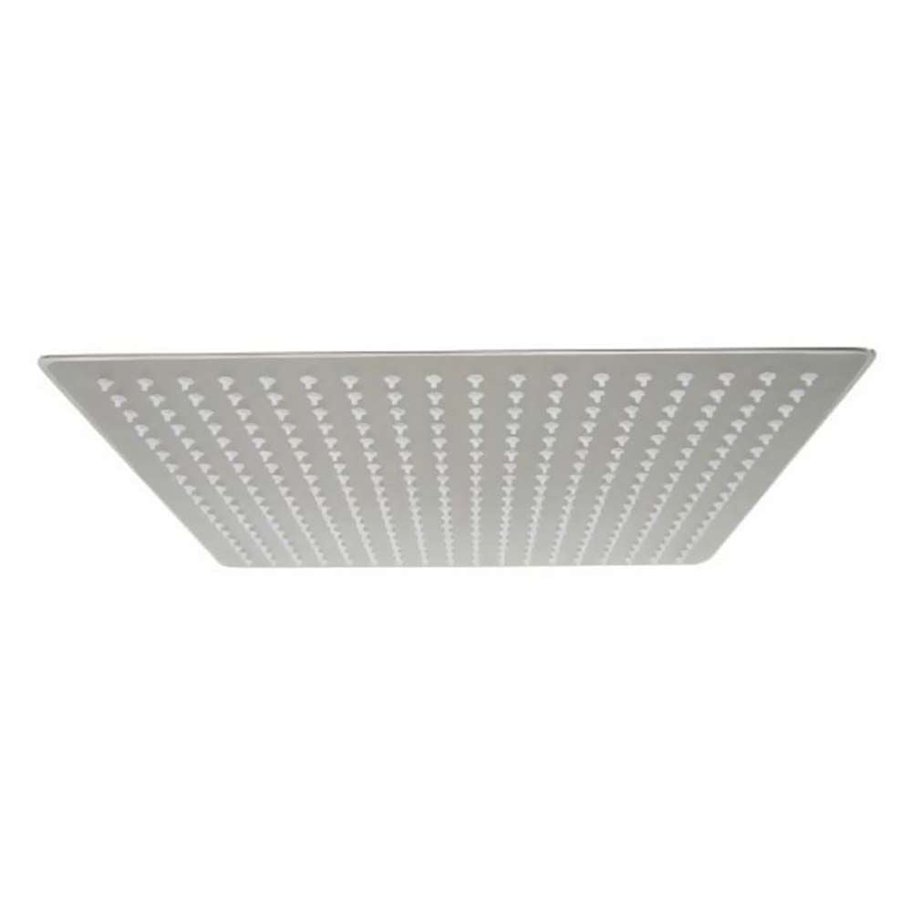 16 Inch Square Rain Shower Head Brushed Nickel Stainless Steel