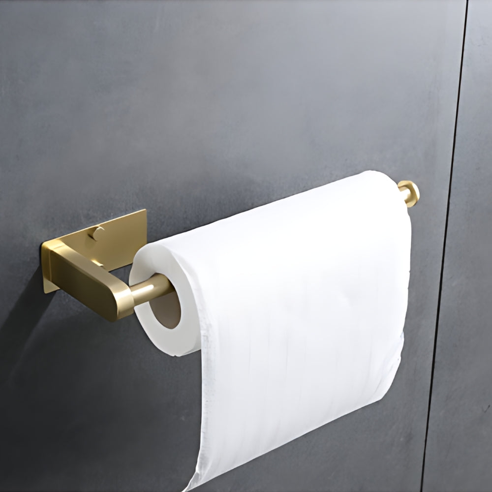 Brushed Gold Paper Towel Holder Wall Mount - 2 Pack