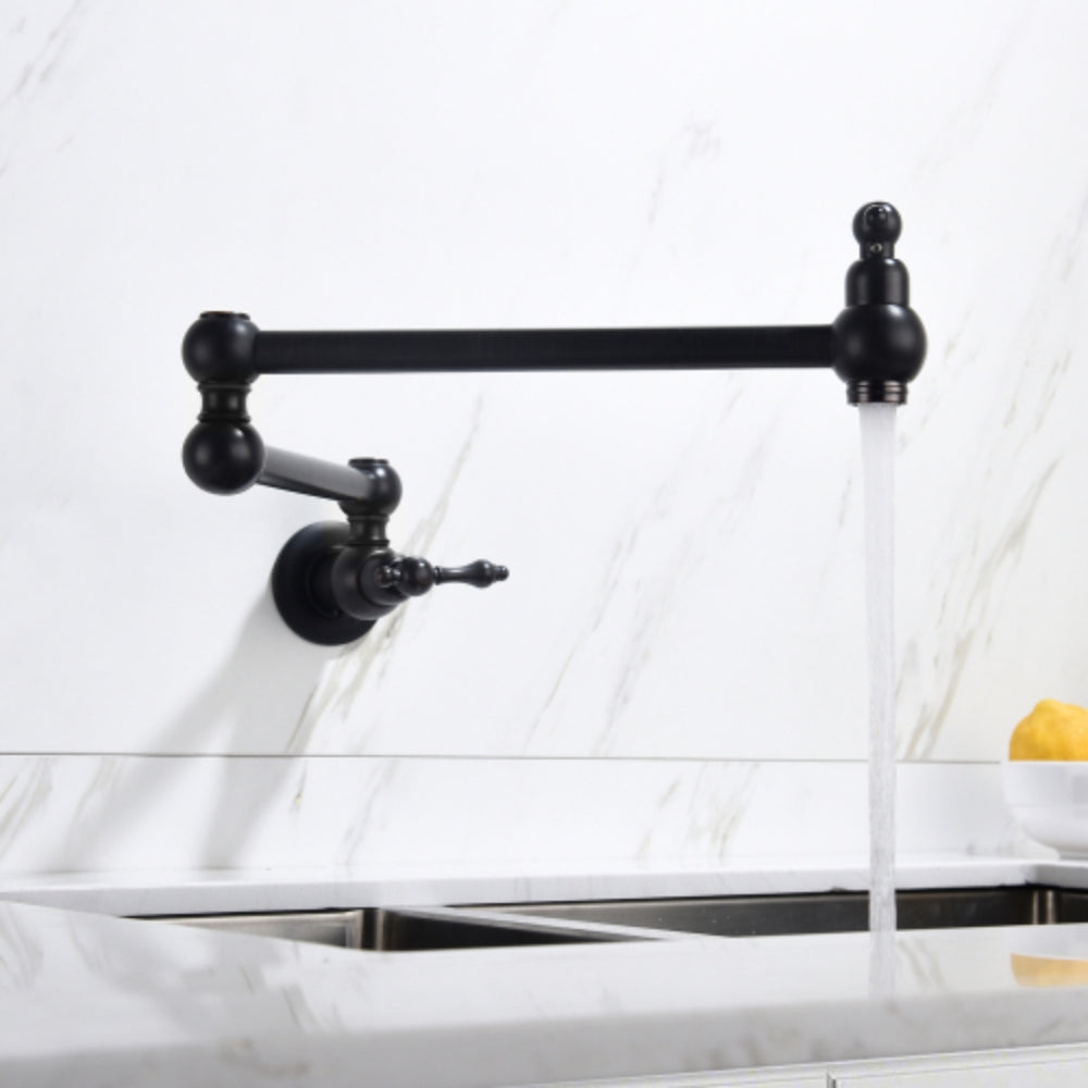 Convenient Wall-Mounted Pot Filler Faucet for Effortless Cooking
