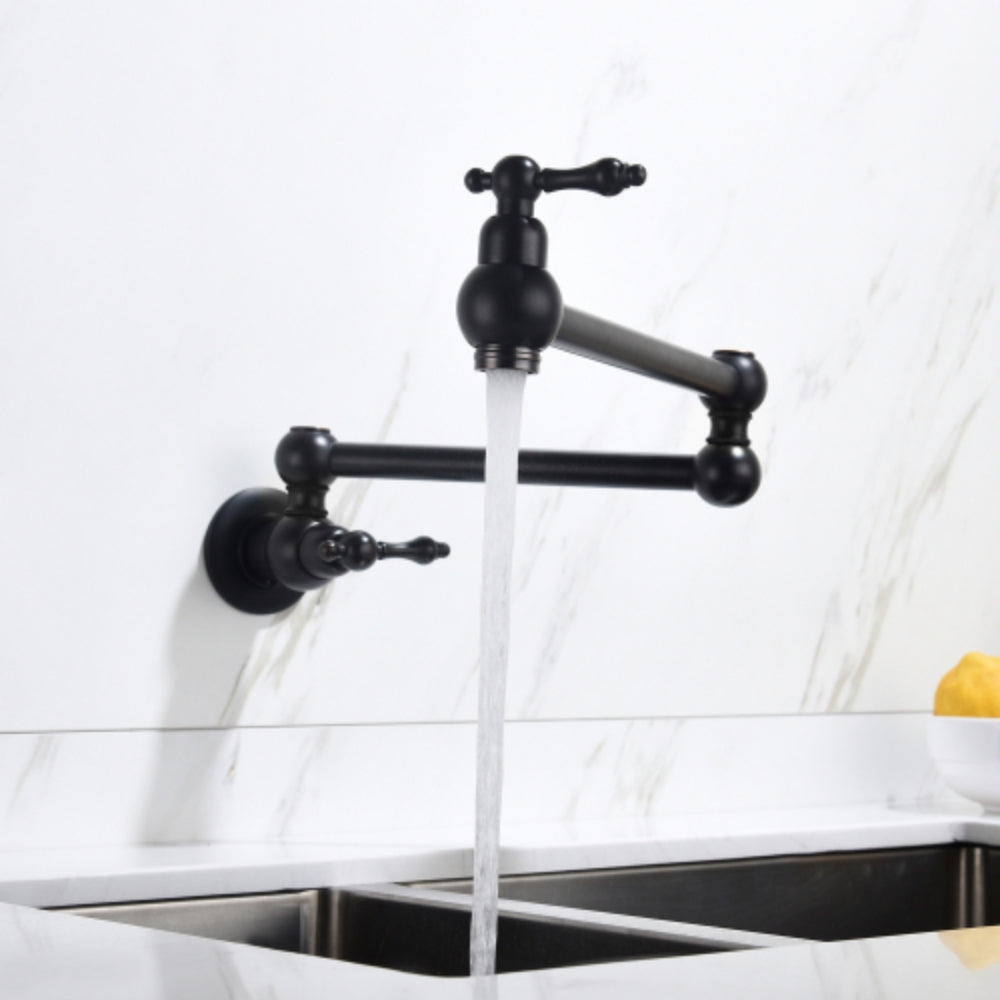 Convenient Wall-Mounted Pot Filler Faucet for Effortless Cooking