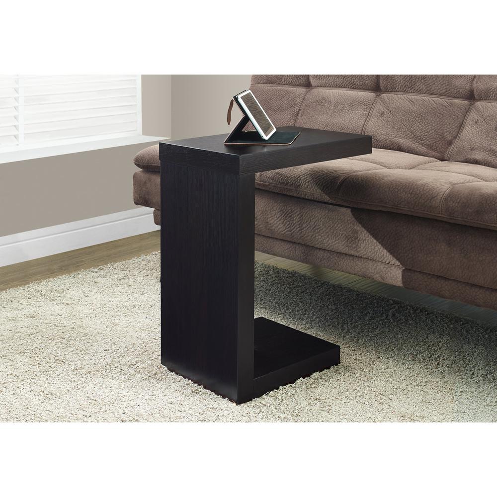 Accent Table, C-shaped, End, Side, Snack, Living Room, Bedroom