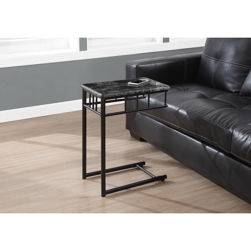 Accent Table, C-shaped, End, Side, Snack, Living Room, Bedroom