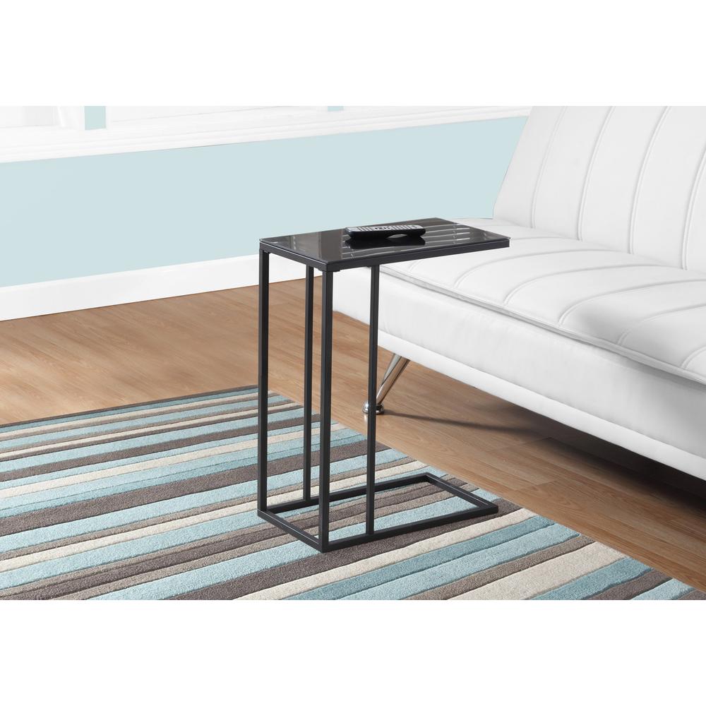 Accent Table, C-shaped, End, Side, Snack, Living Room, Bedroom