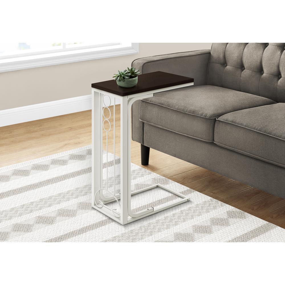 Accent Table, C-shaped, End, Side, Snack, Living Room, Bedroom