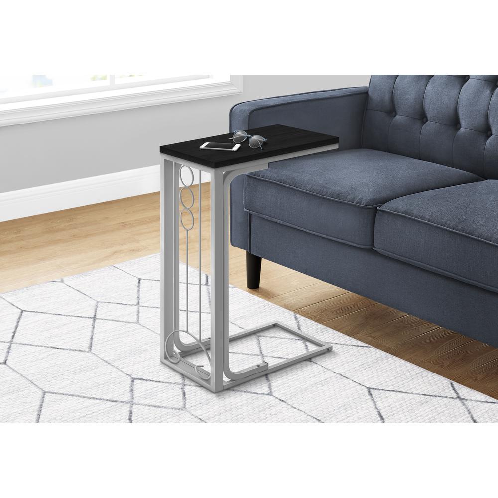 Accent Table, C-shaped, End, Side, Snack, Living Room, Bedroom