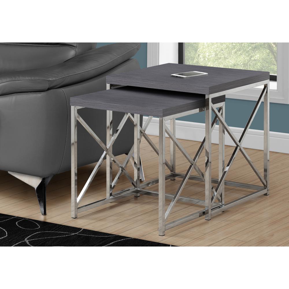 Nesting Table, Set Of 2, Side, End,
