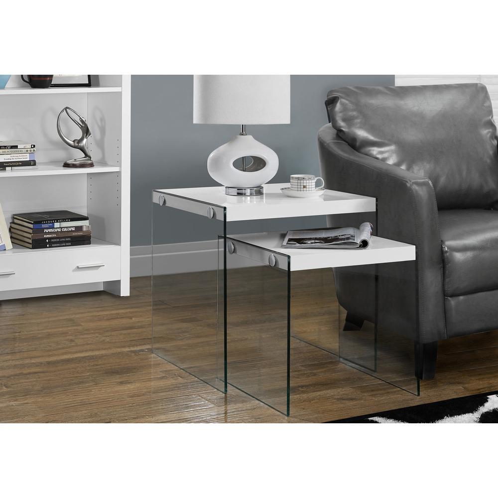 Nesting Table, Set Of 2, Side, End, Accent, Living Room, Bedroom